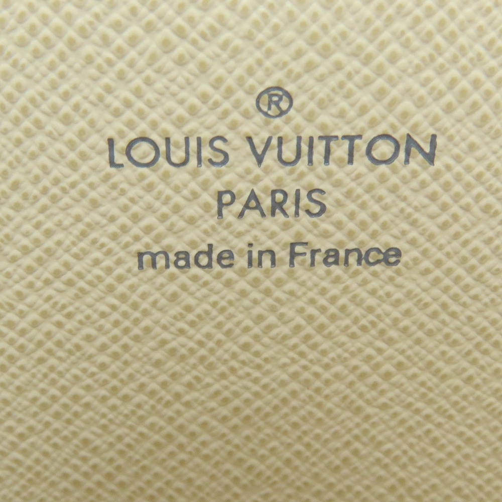 Louis Vuitton Portefeuille Sarah Wallet Coin Purse Damier Canvas White Brown
